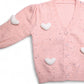 SWEET HEARTS PINK CARDIGAN