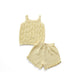 YELLOW CROCHET GIRL SET