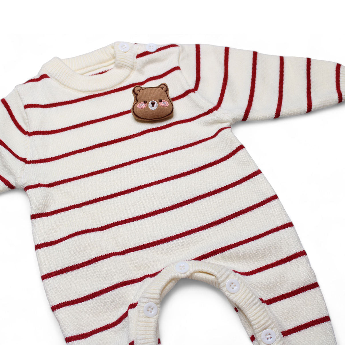 BEAR STRIPE ROMPER