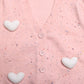 SWEET HEARTS PINK CARDIGAN