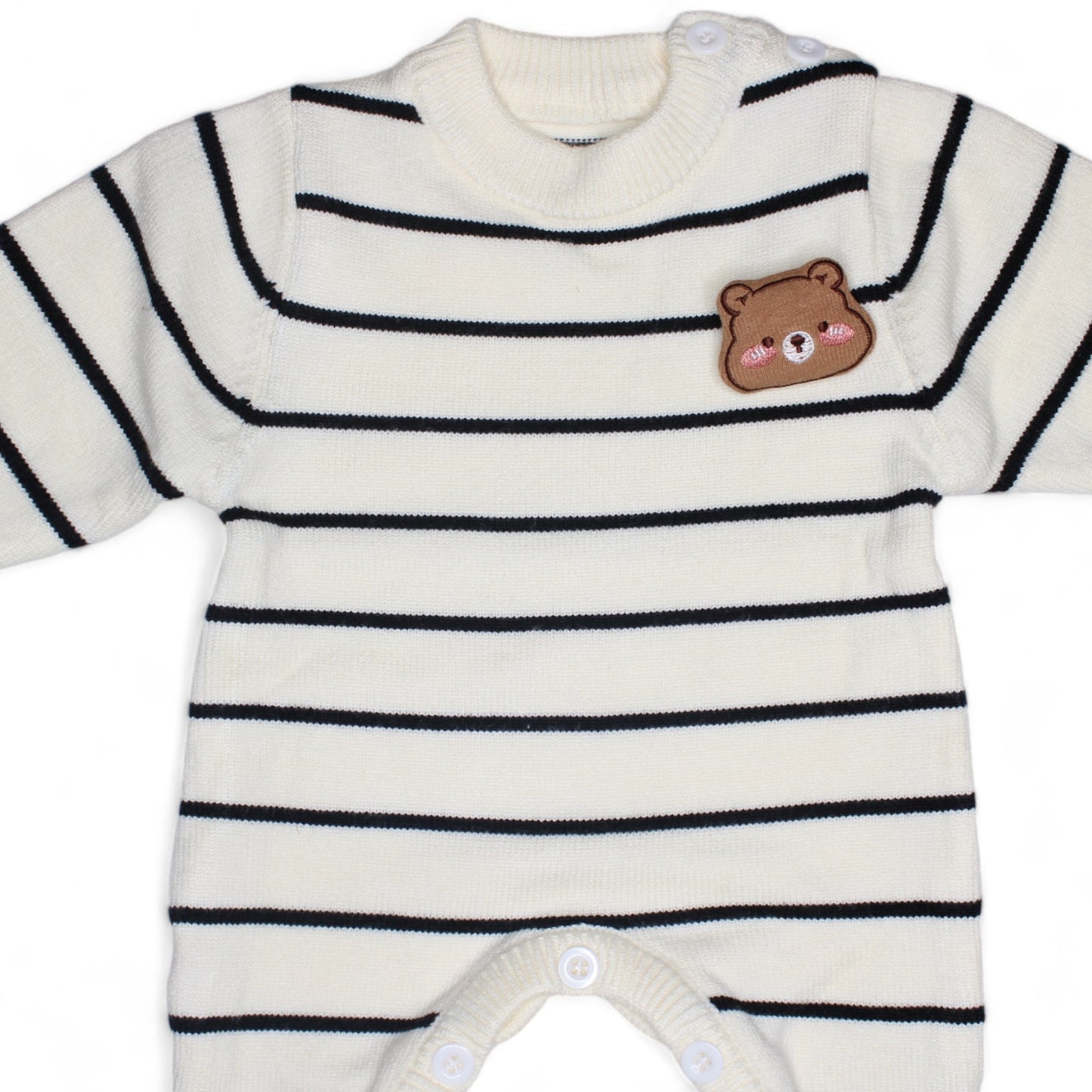 BEAR STRIPE ROMPER