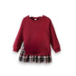 SWEATSHIRT WITH PLAID SKIRT
