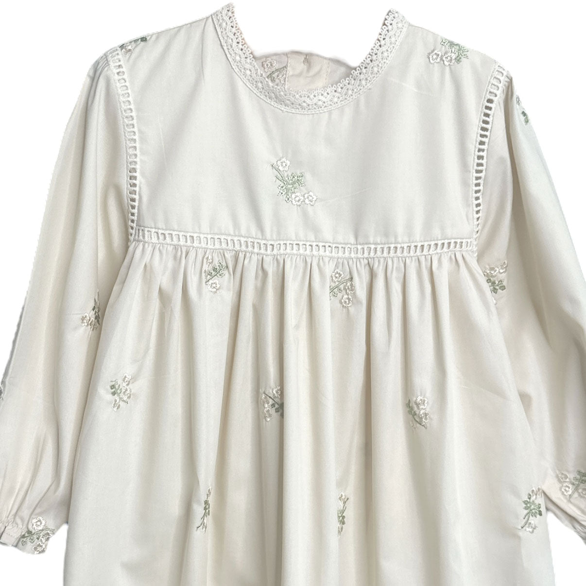 NEUTRAL EMBROIDERY DRESS